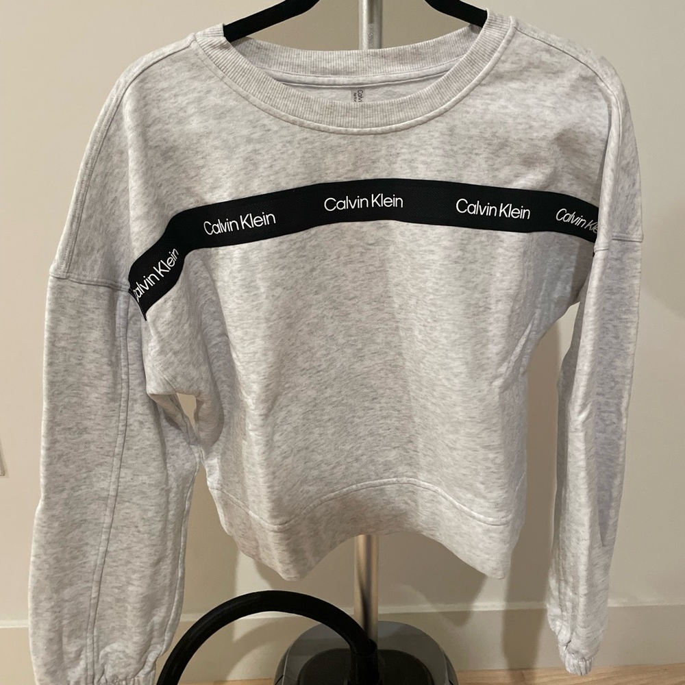 Calvin Klein light gray sweater
